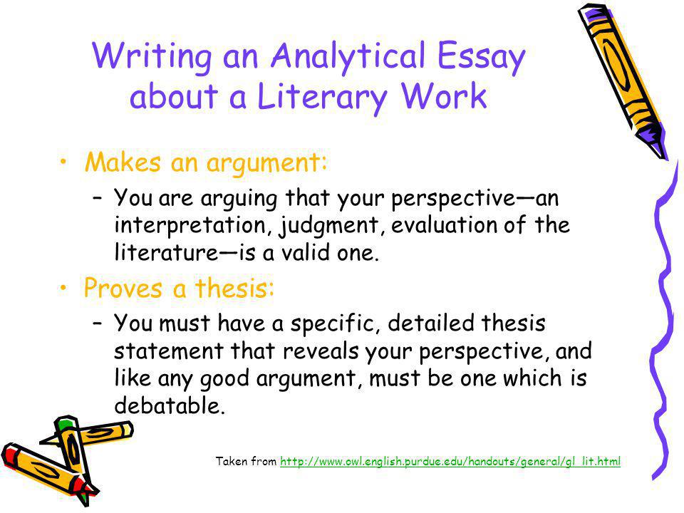 Analytical exposition thesis argument